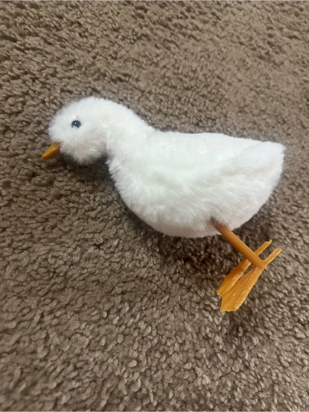 Target White Plush Chick Figurine with Orange Feet